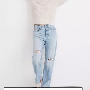 NWT Madewell Dadjean in Millman Wash: Ripped Edition